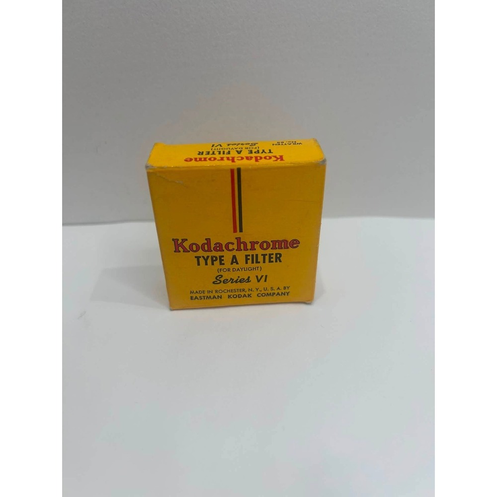 Kodak Type A Filter Series VI Wratten No. 85 Yellow Vintage Camera Accessory